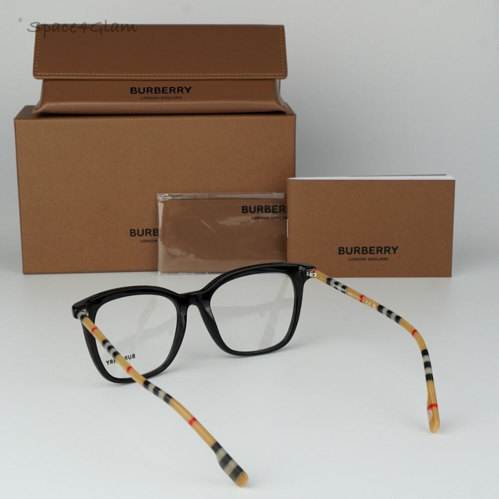 BRAND NEW Burberry BE2390 3853 Black Vintage Check Women Eyeglasses BE 2390 - Picture 7 of 9